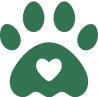 Decorative paw print