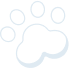 Decorative paw print