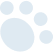 Decorative paw print